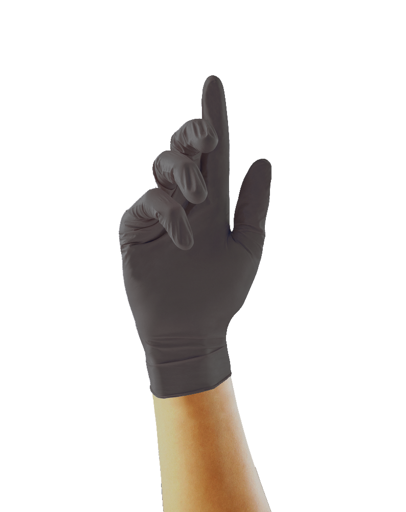Biodegradable Nitrile Gloves Black- Case of 10