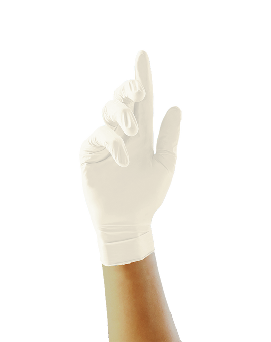 Disposable Latex Gloves No Powder (Powder Free)- Case of 10