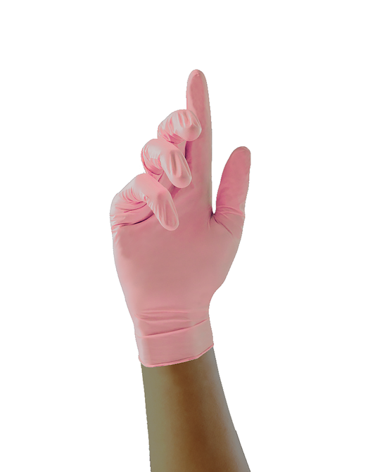 Pink Nitrile Gloves- Case of 10