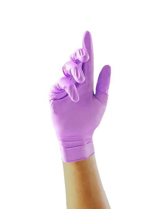 Violet Nitrile Gloves- Case of 10