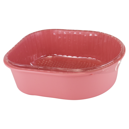 Pink Pedicure Bowl with 20 Liners - Case of 10